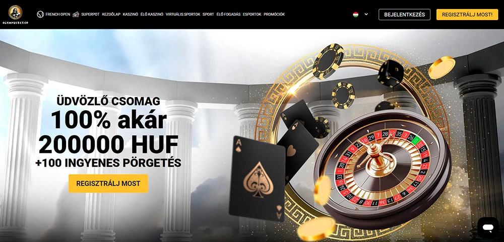 100-ingyen-pörgetés-Olympusbet
